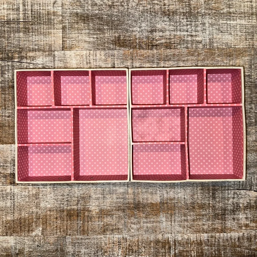 Set of Two Desk Organization Trays